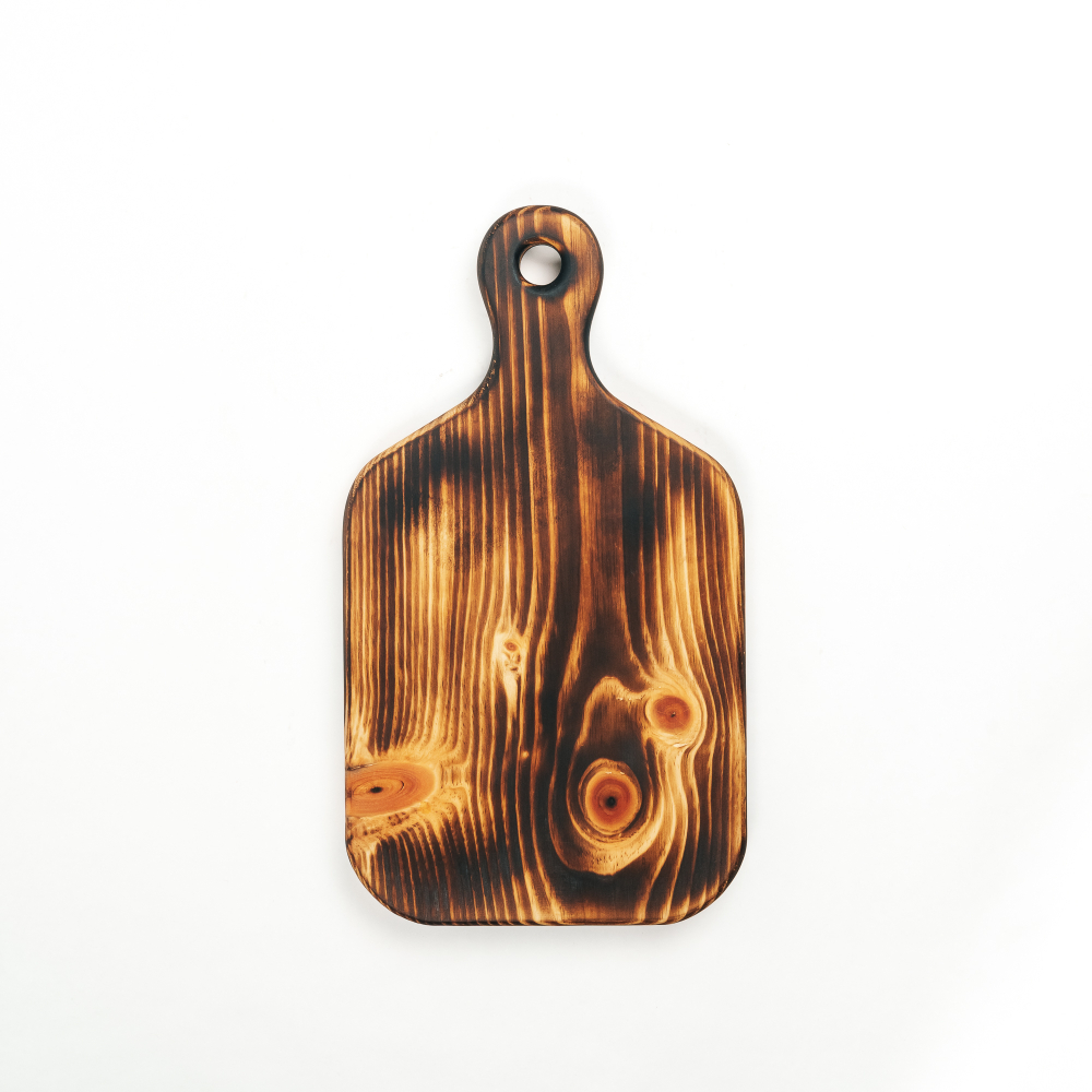 Доска разделочная из древесины сибирского кедра с гравировкой "Нет ничего невозможного". RD75