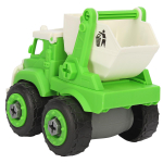 Машинка-конструктор Abtoys Cпецтехника "Городские службы" Мусоровоз с контейнером с отверткой