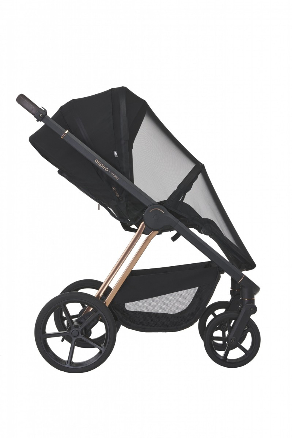 Детская коляска Espiro Miloo 2 в 1 2024 110 diamond black