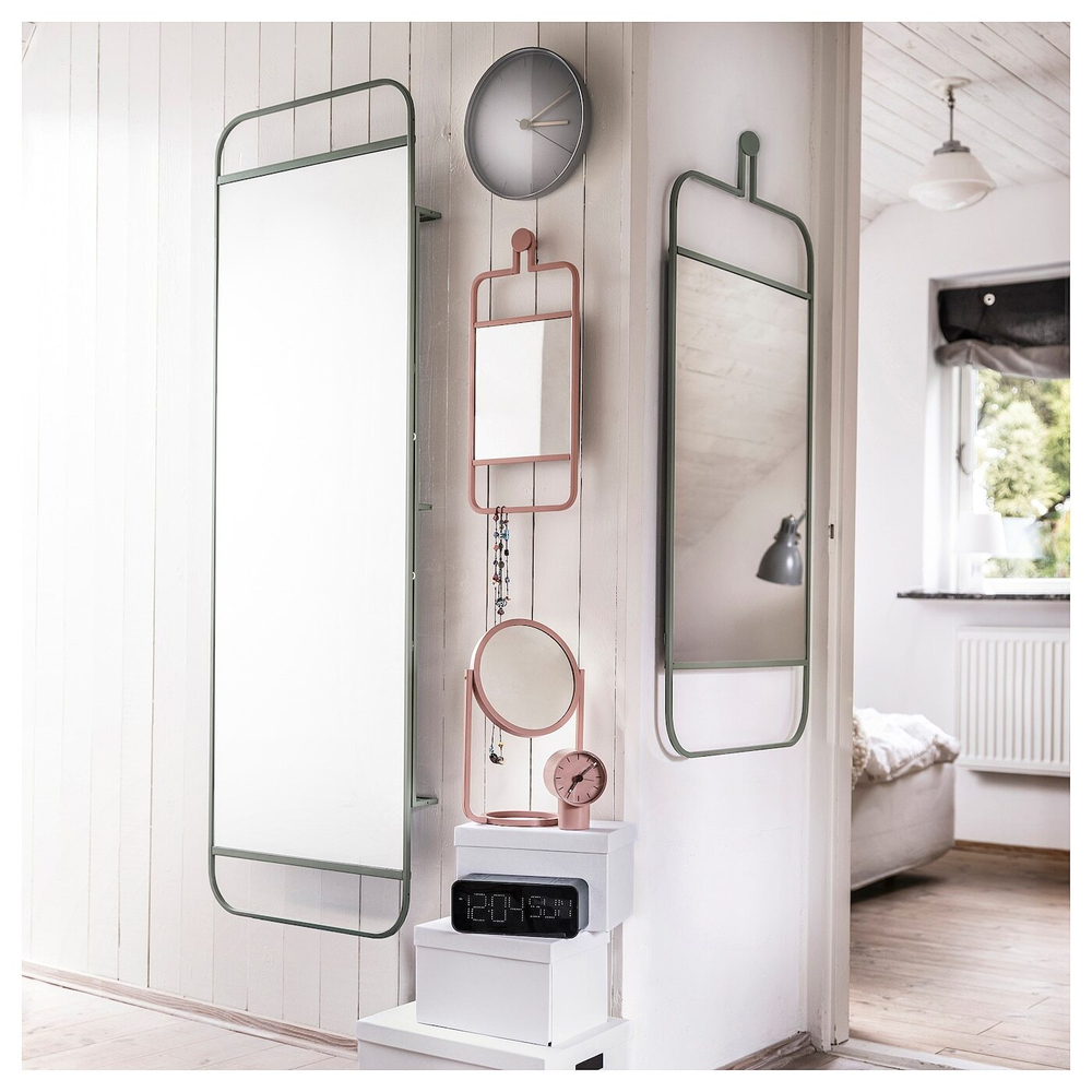 IKEA BONDTOLVAN  (ИКЕА БОНДТОЛВАН)  -  Будильник, цифровой/зеленый, 20x8 см