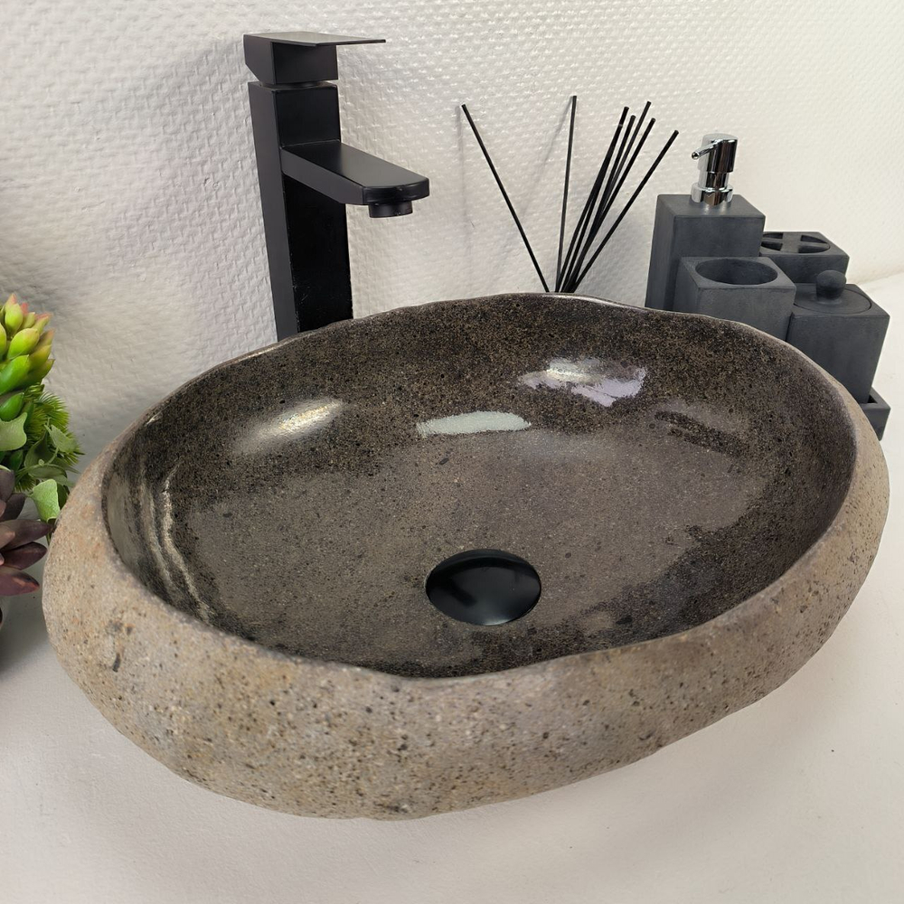 Раковина из речного камня RS-64905 44*35*14 0861
