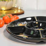 Менажница 5-ти секционная 26см "Черный трюфель" Prima Collection