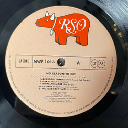 Винтажная виниловая пластинка LP Eric Clapton No Reason To Cry (Japan 1976) (No Obi)