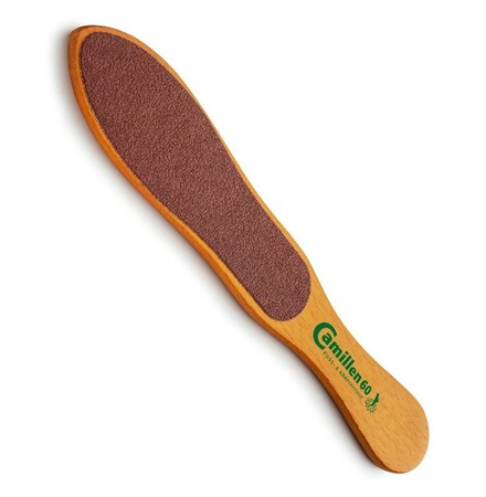 Терка для педикюра Camillen 60 60/120 деревянная узкая