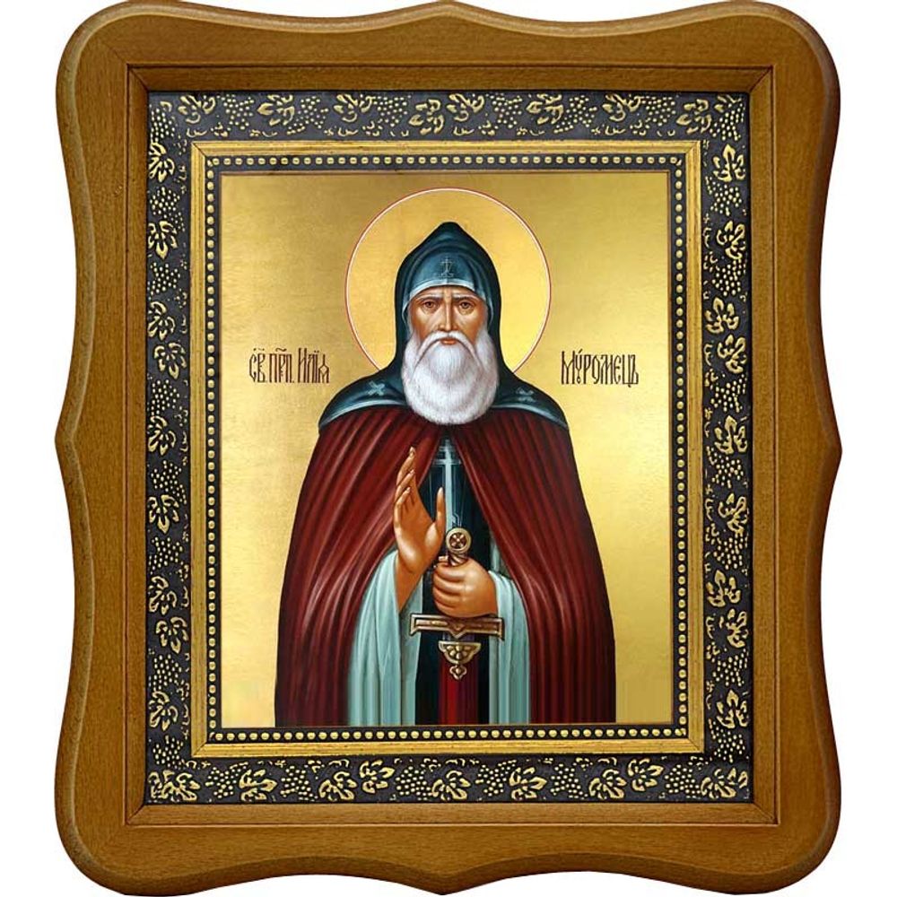 Купить икону Илья Муромец Печерский Преподобный. Икона на холсте.
