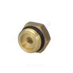 Футорка латунь Ду 15х8 (1/2"х1/4") с резиновым кольцом НР/ВР Апогей 310013