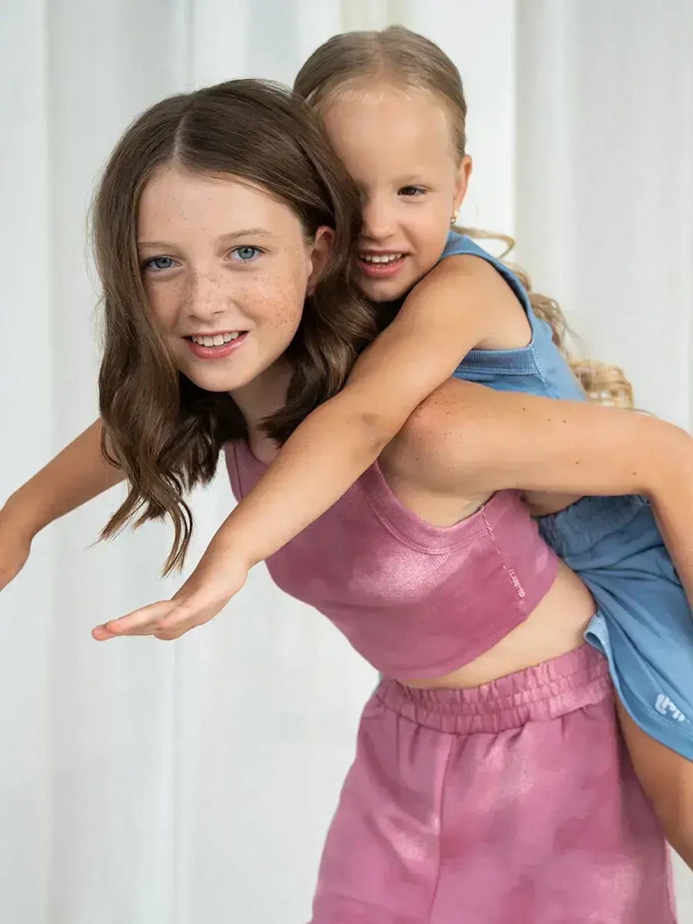 Летний кроп топ трикотажный детский варенка