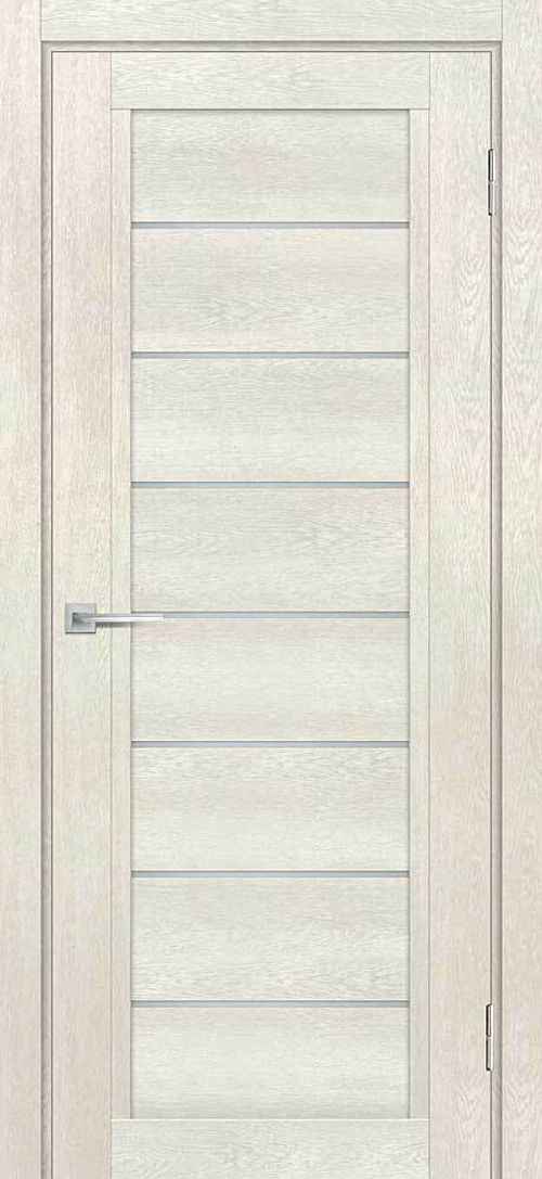 Дверь ТЕХНО-808 / Цвет Бьянко / белый сатинат / Двери МАРИАМ