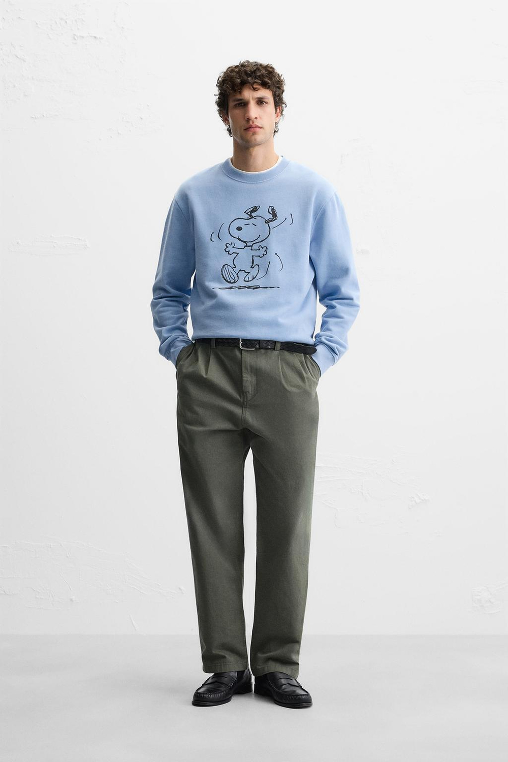 Толстовка с эффектом потертости и принтом snoopy™