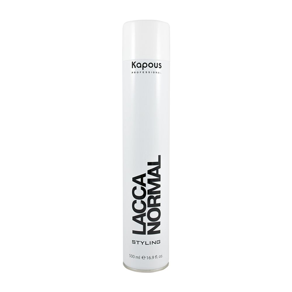 Лак аэрозольный для волос нормальной фиксации Kapous 500 ml.