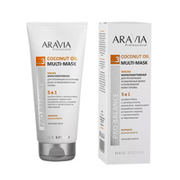 Мультиактивная маска 5в1 для регенерации ослабленных волос и проблемной кожи головы Aravia Professional Coconut Oil Multi-Mask 200мл
