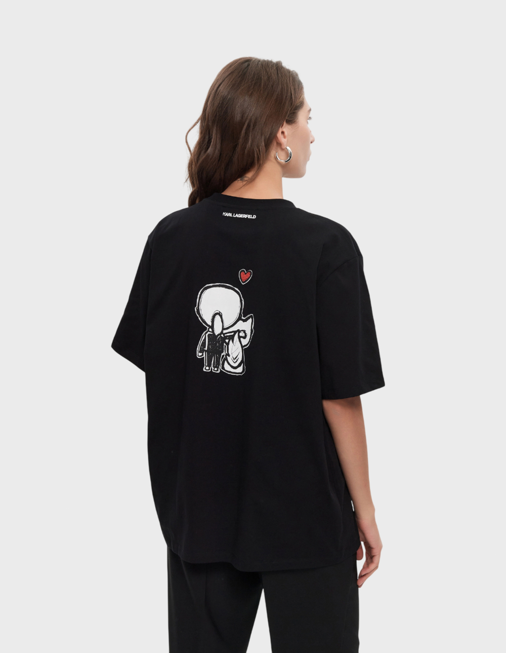 Футболка KARL LAGERFELD Ikon Valentine Oversized Tee