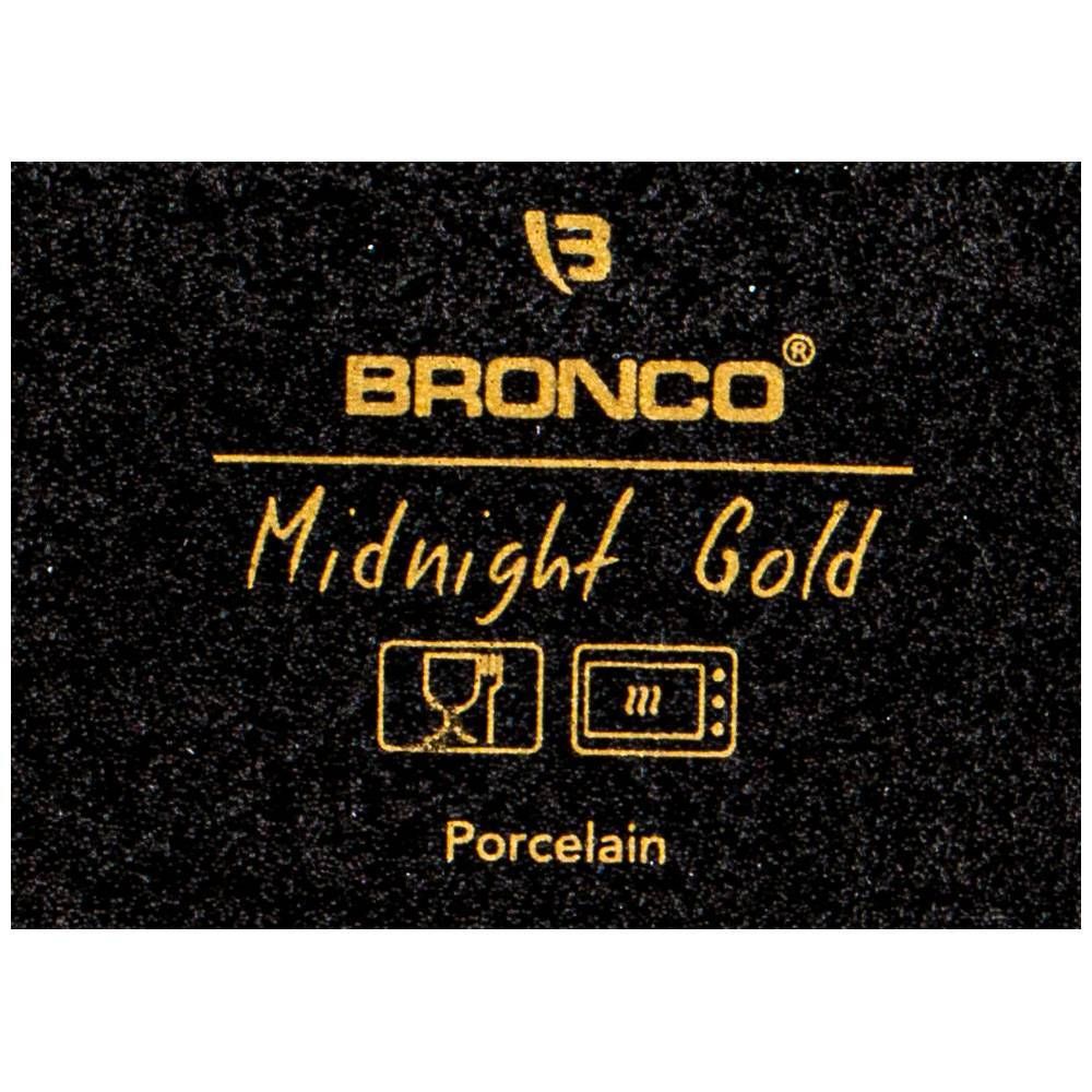 БЛЮДО ДЛЯ ЗАПЕКАНИЯ BRONCO "MIDNIGHT GOLD" 35*21,5*6,5 СМ 2900 МЛ (КОР=6ШТ.)