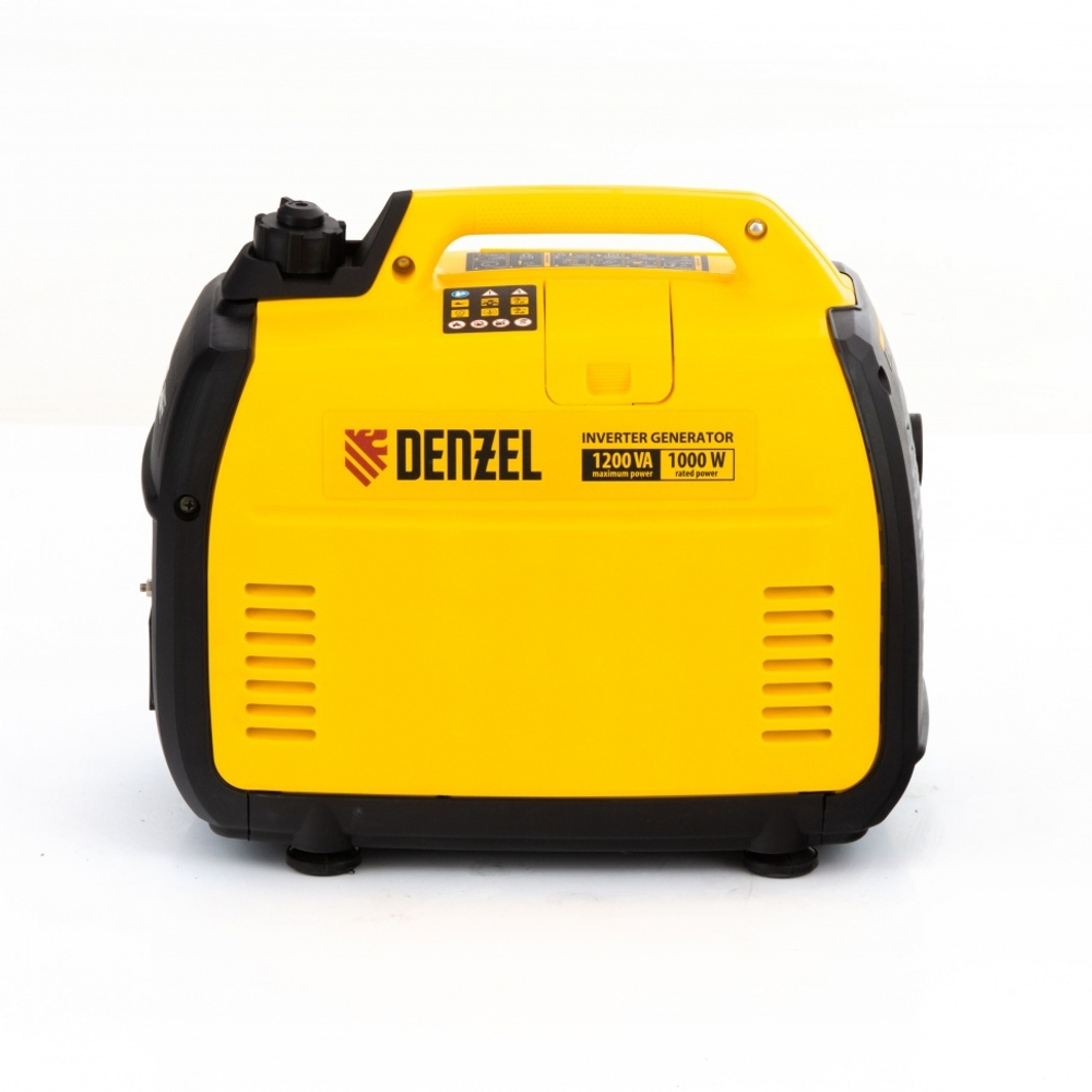 Генератор инверторный GT-1200iS, 1.2 кВт, 230 В, бак 2.4 л, закрытый корпус, ручной старт Denzel