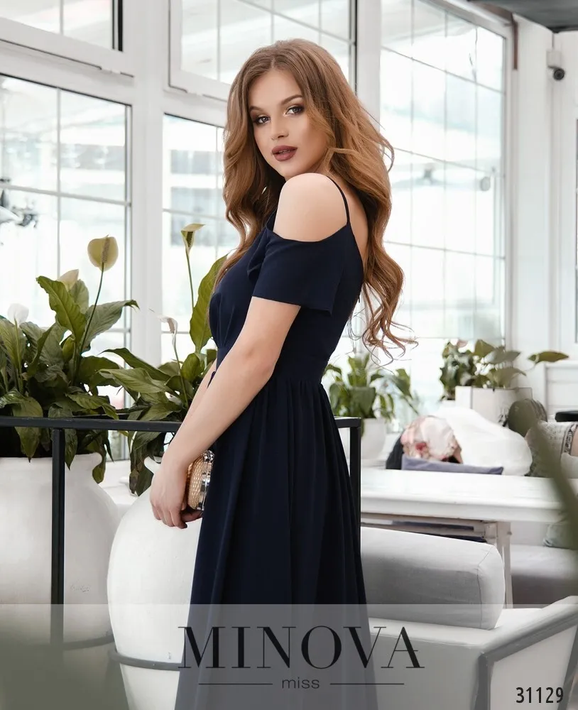 Платье 3118-темно-синий Minova