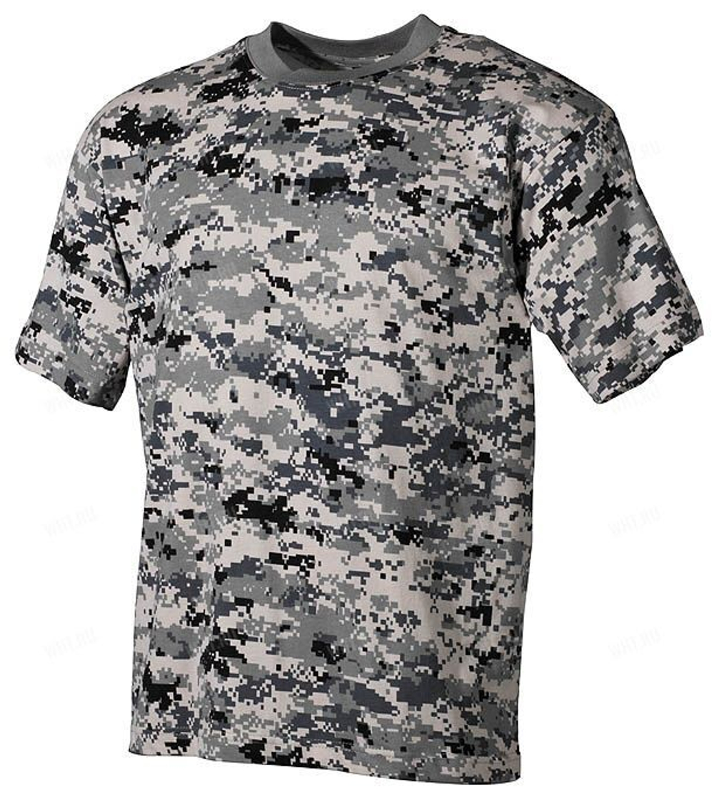 Футболка MFH US T-Shirt, 170g/m², камуфляж - Digital Urban