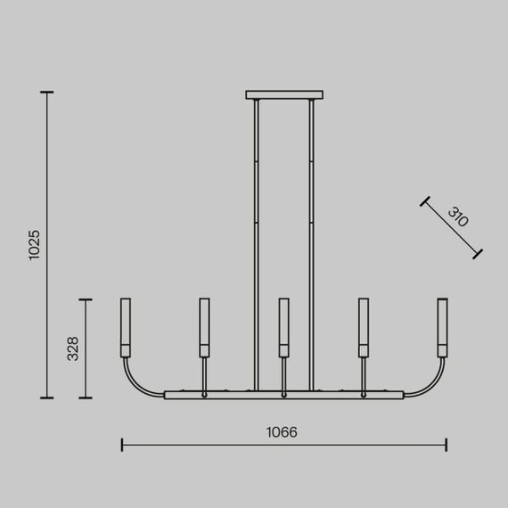 Подвесная люстра Maytoni Deja Vu MOD423CL-08C