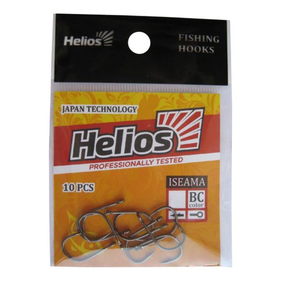 Крючок Iseama с кольцом № 5 цвет BC (10шт) Helios (HS-IS-5)