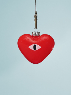 необычная елочная игрушка сердце - купить с доставкой по Москве