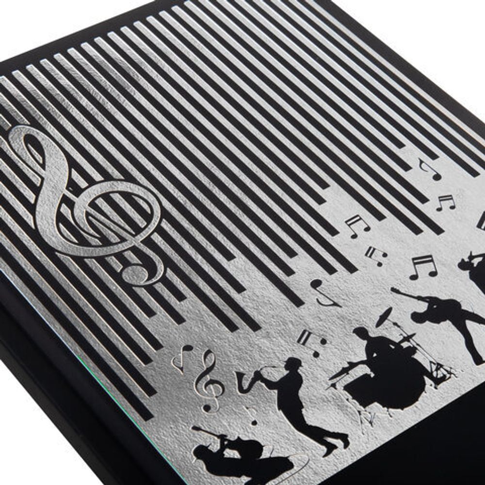 Дневник для музыкальной школы 170х215 мм, 48 л., обложка кожзам твердая, фольга, BRAUBERG, справочный материал, МУЗЫКАНТЫ, 107366