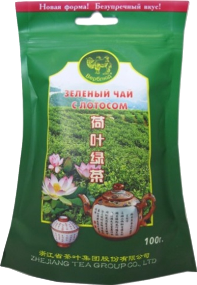 Чай зеленый Верблюд с лотосом 100 г