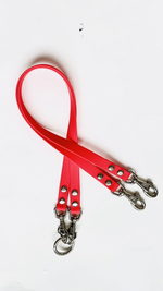 Сворка для собак из биотан 15 мм 40 см 2 шт. красный