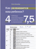 Как развивается ваш ребенок? Таблицы сенсо-моторного развития, игры и упражнения: от 4 до 7,5 лет