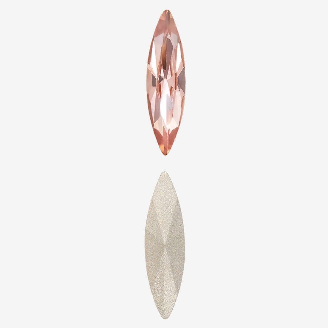 Кристалл Маркиз (Marquise Fancy Stone), оттенок "Padparadsha", 15*4мм
