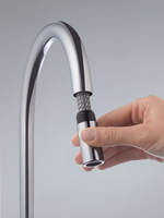 Смеситель для кухонной мойки KLUDI BINGO STAR выдвижной излив, хром (428510578)