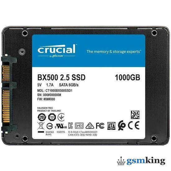 Crucial BX 1000 ГБ SATA CT1000BX500SSD1