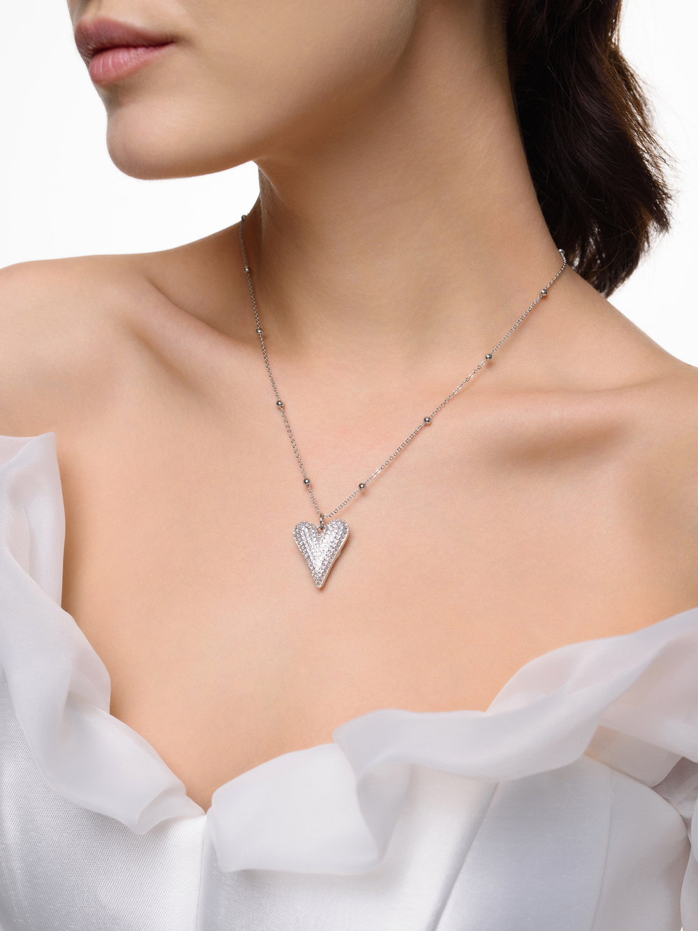 Колье "Elongate Shine" Silver