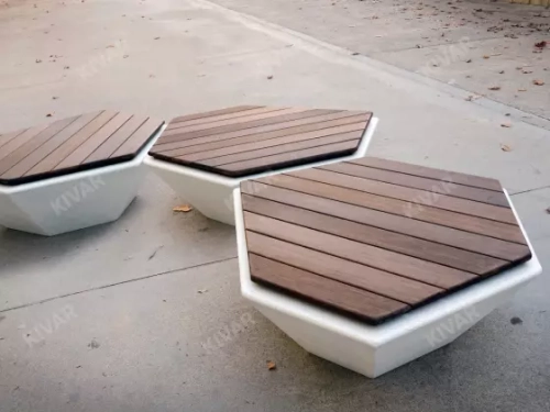 Скамейка «Мозаика» с настилом