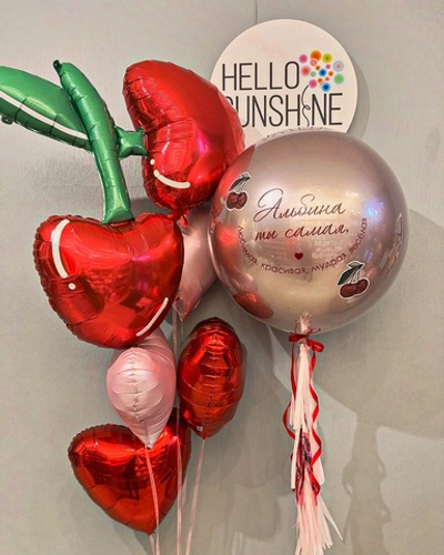 Набор шаров Вишневый