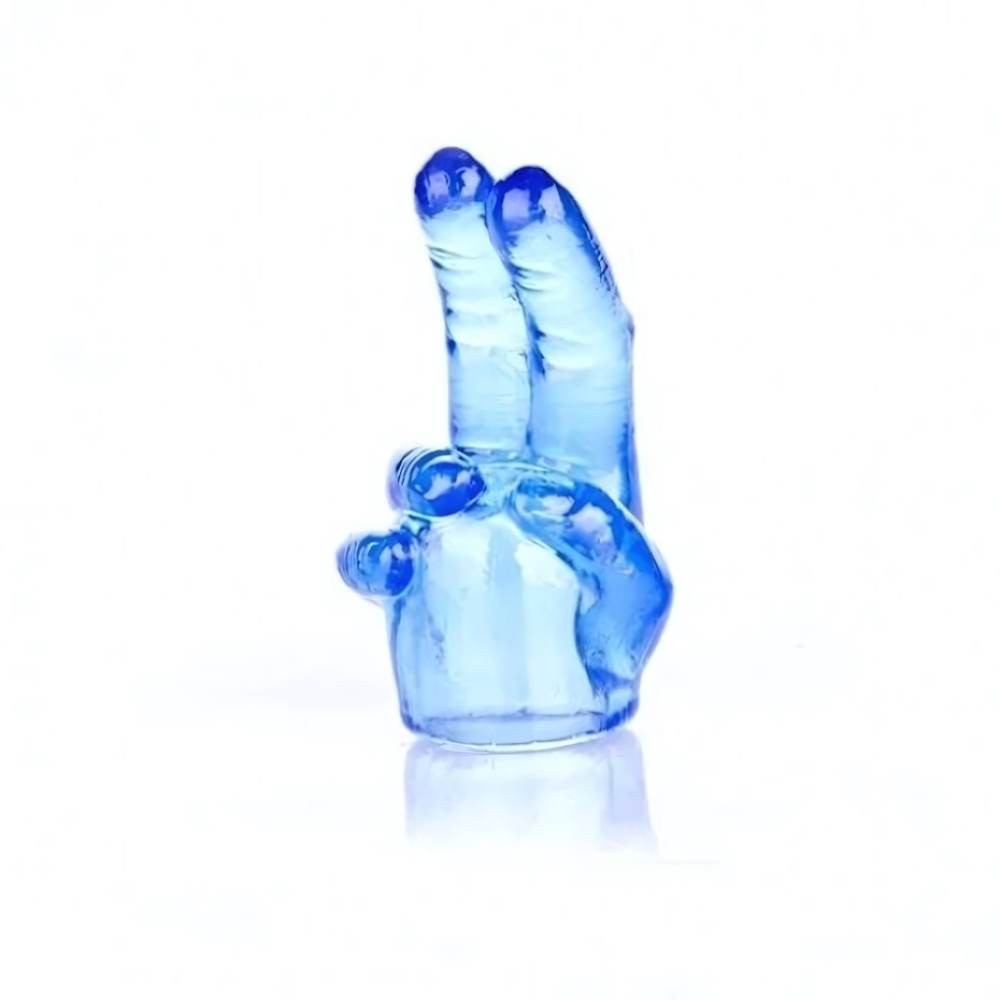 Мини насадка Wand для мастурбации (Цвет: голубой)