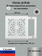 Вентиляционная Решетка РП Дейзи 200х200 Белый