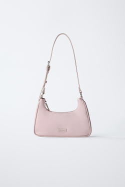 ZARA НЕЙЛОНОВАЯ СУМКА, РОЗОВЫЙ