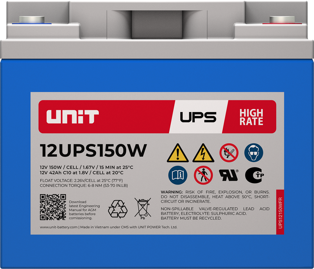 Аккумулятор UNIT 12UPS150W