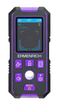 Детектор скрытой проводки Ermenrich Ping SM70, фиолетовый