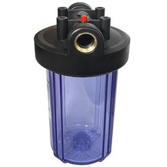 Корпус Акватек Вig Вlue 10quot; для хол. воды, прозрачный (кронштейн, латун. вставки) 1quot;, 0-25-3060