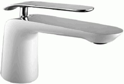 смеситель умывальник LEMARK Melange монолитный, хром/белый LM4906CW