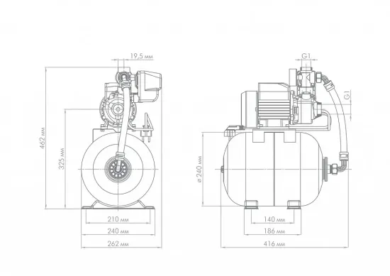 Насосная станция ДЖИЛЕКС ВИХРЕВИК 40/40 Ч-14 4018