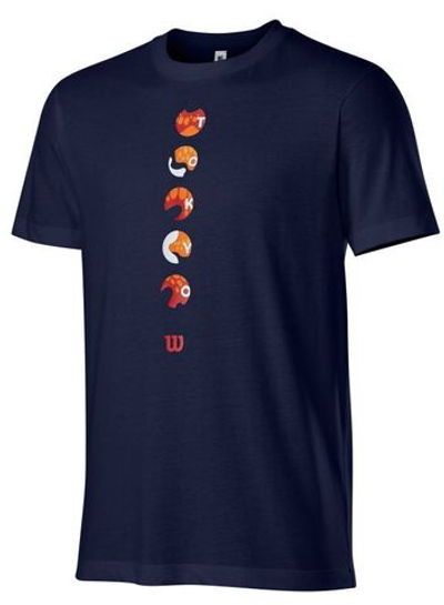 Футболка для мальчика теннисная Wilson Tokyo Tech Tee Y - maritime blue