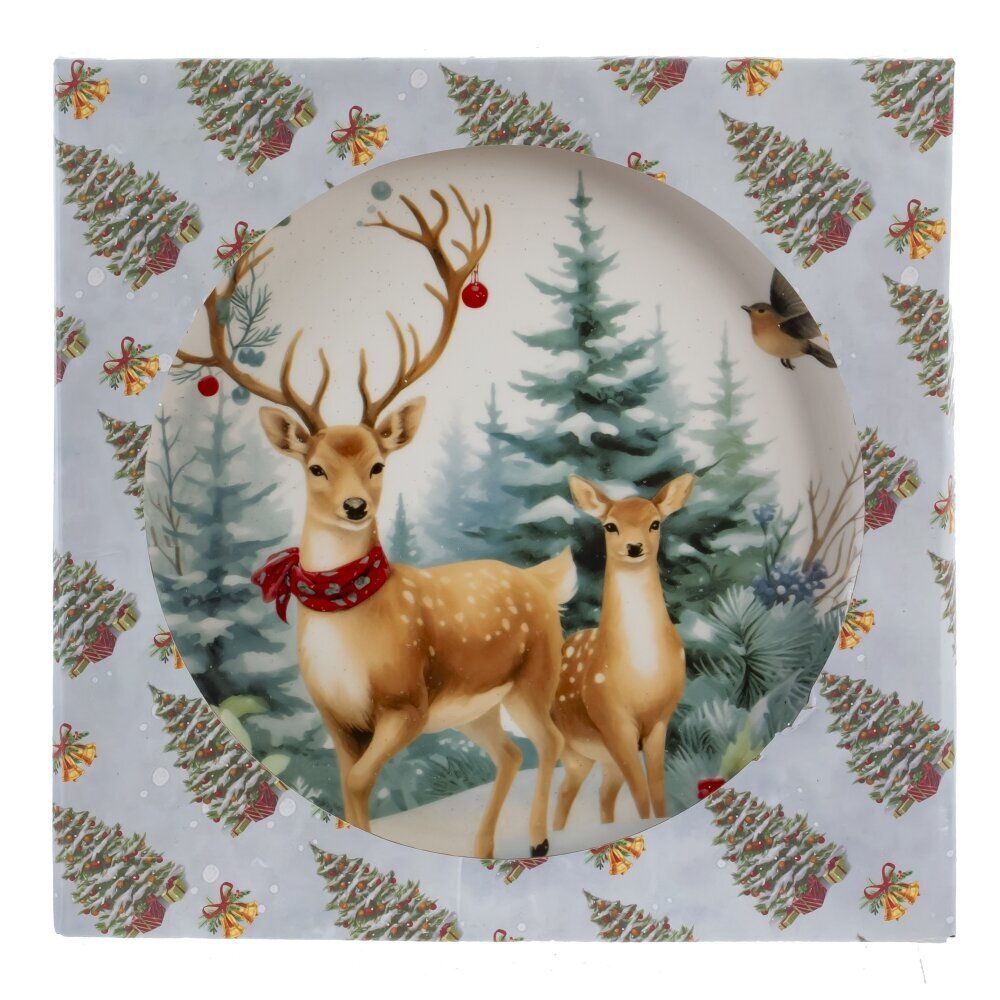 GAEM Тарелка "Олени", L20 W20 H2 см