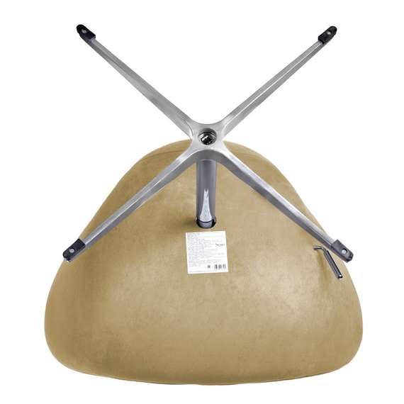 Кресло Swan, карамельная искусственная замша