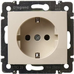 77 4321 Розетка со шторкой 10 шт слоновая кость