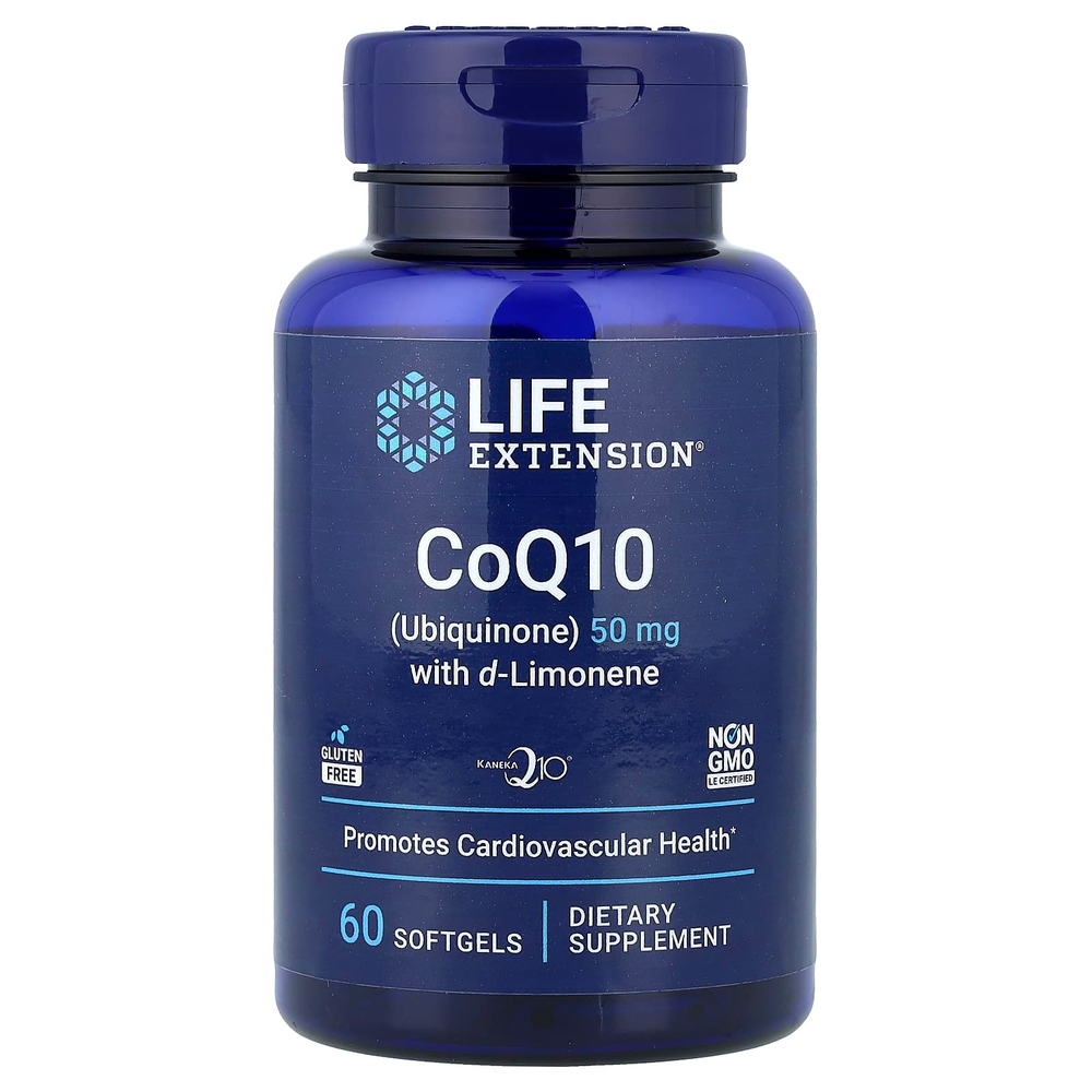 Life Extension, коэнзим Q10 с d-лимоненом, 60 капсул