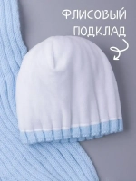 Шапка для девочки зимняя вязаная и шарф