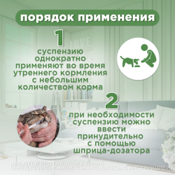 Суспензия для лечения и профилактики глистов АВЗ Фебтал-комбо для кошек, 7 мл