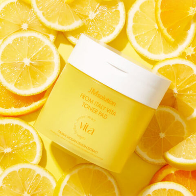 Осветляющие тонер-пэды с экстрактом лимона JMsolution From Italy Vita X Large Toner Pad, 150 мл