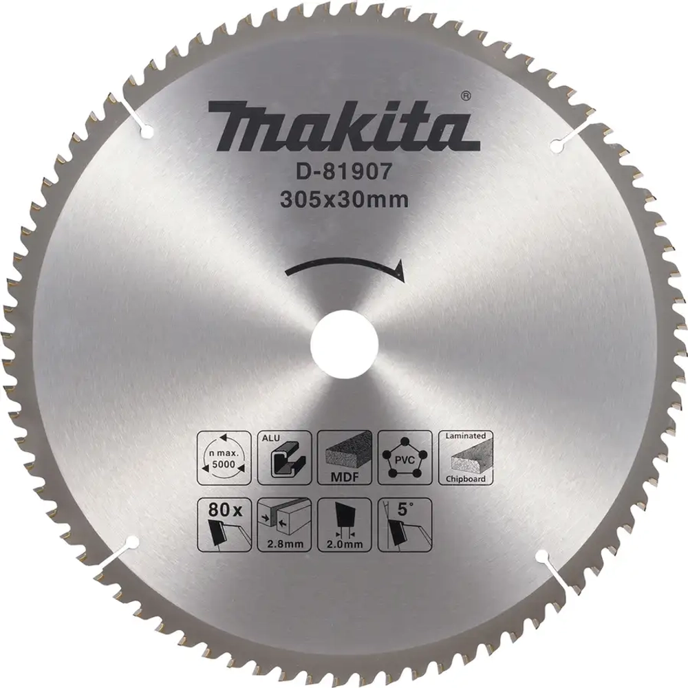Пильный диск универсальный 305x30x2,8/2x80T Makita D-81907